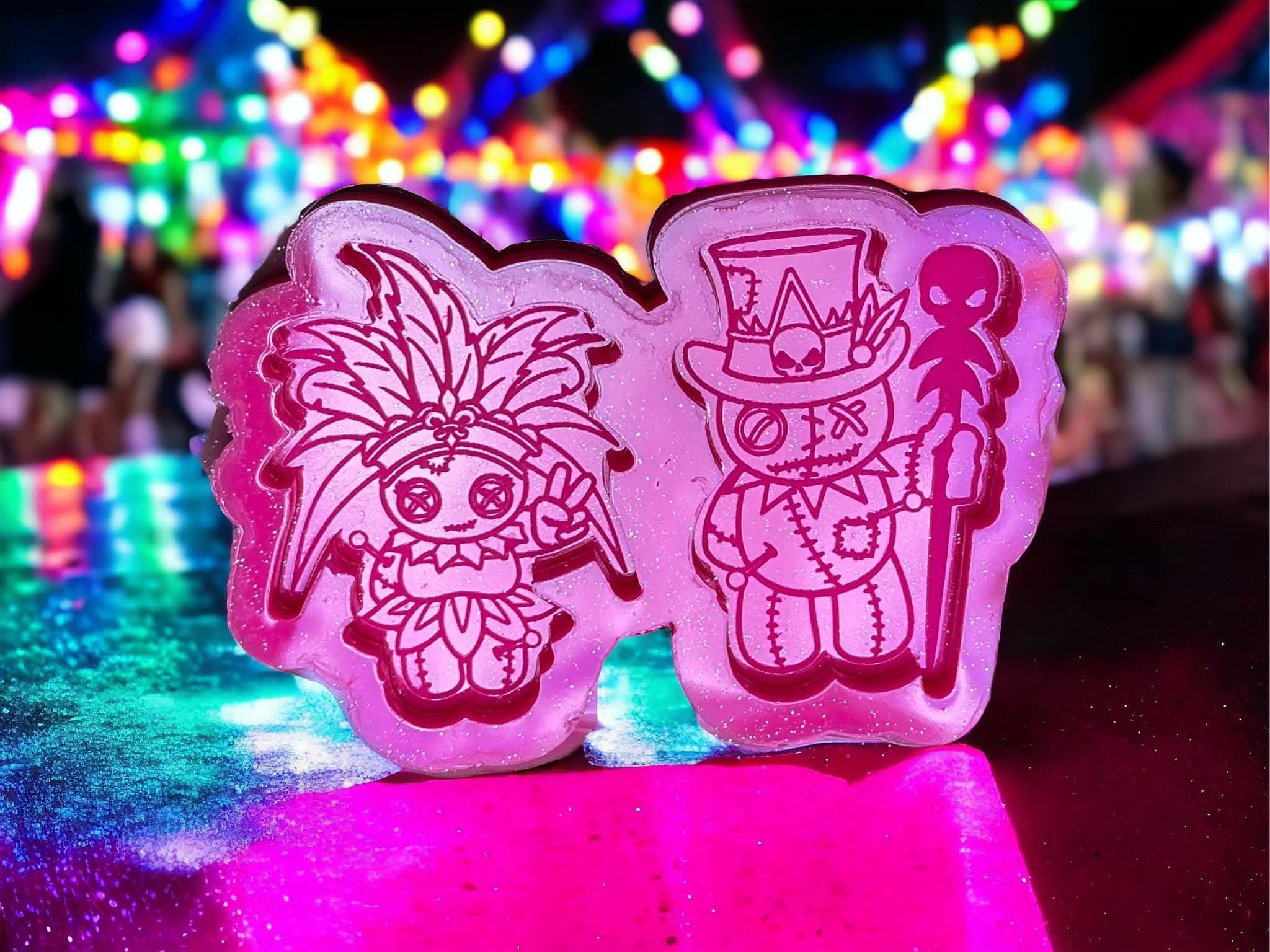 Wax Melt Novelty Shapes King & Queen of Mardi Graz